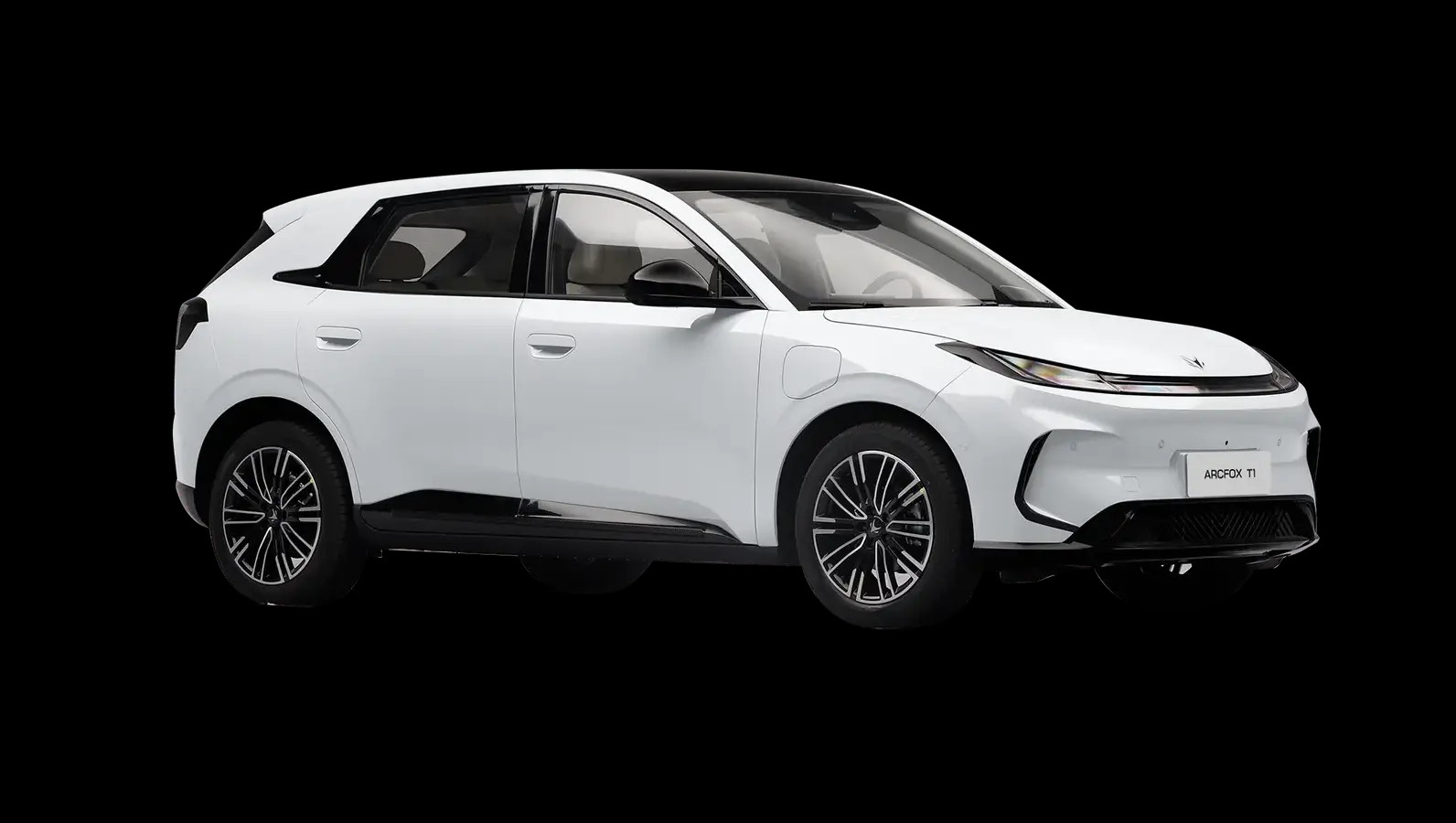 ARCFOX T1 Branco Polar em visão 360º, ângulo 15 de 36